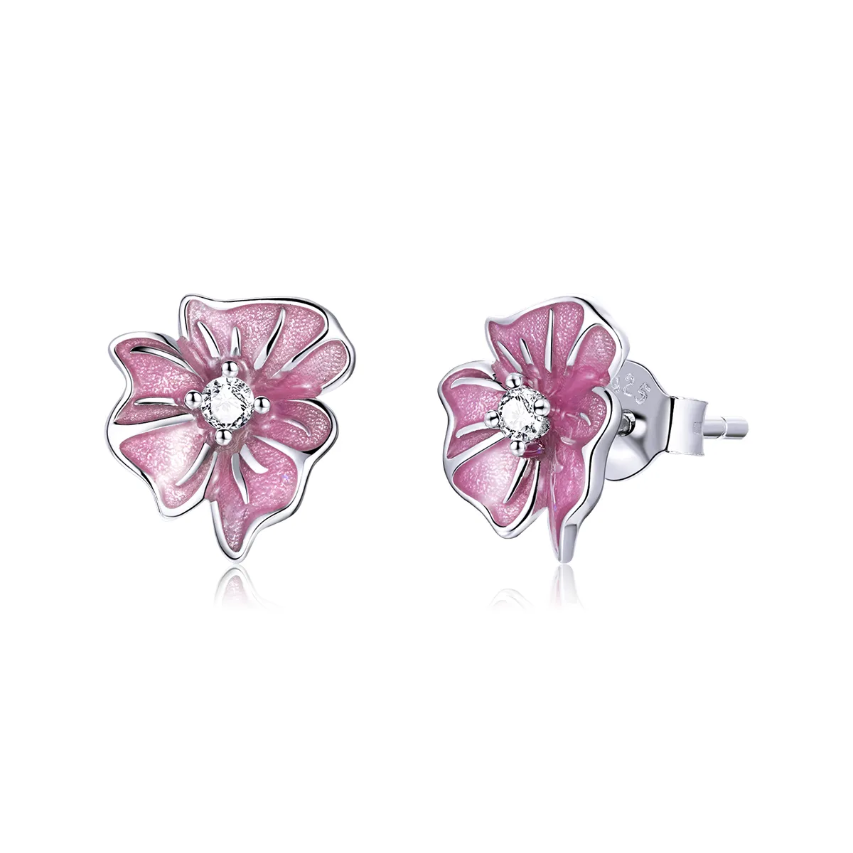 Pandora Style Blooming Stamens Stud Earrings - BSE471