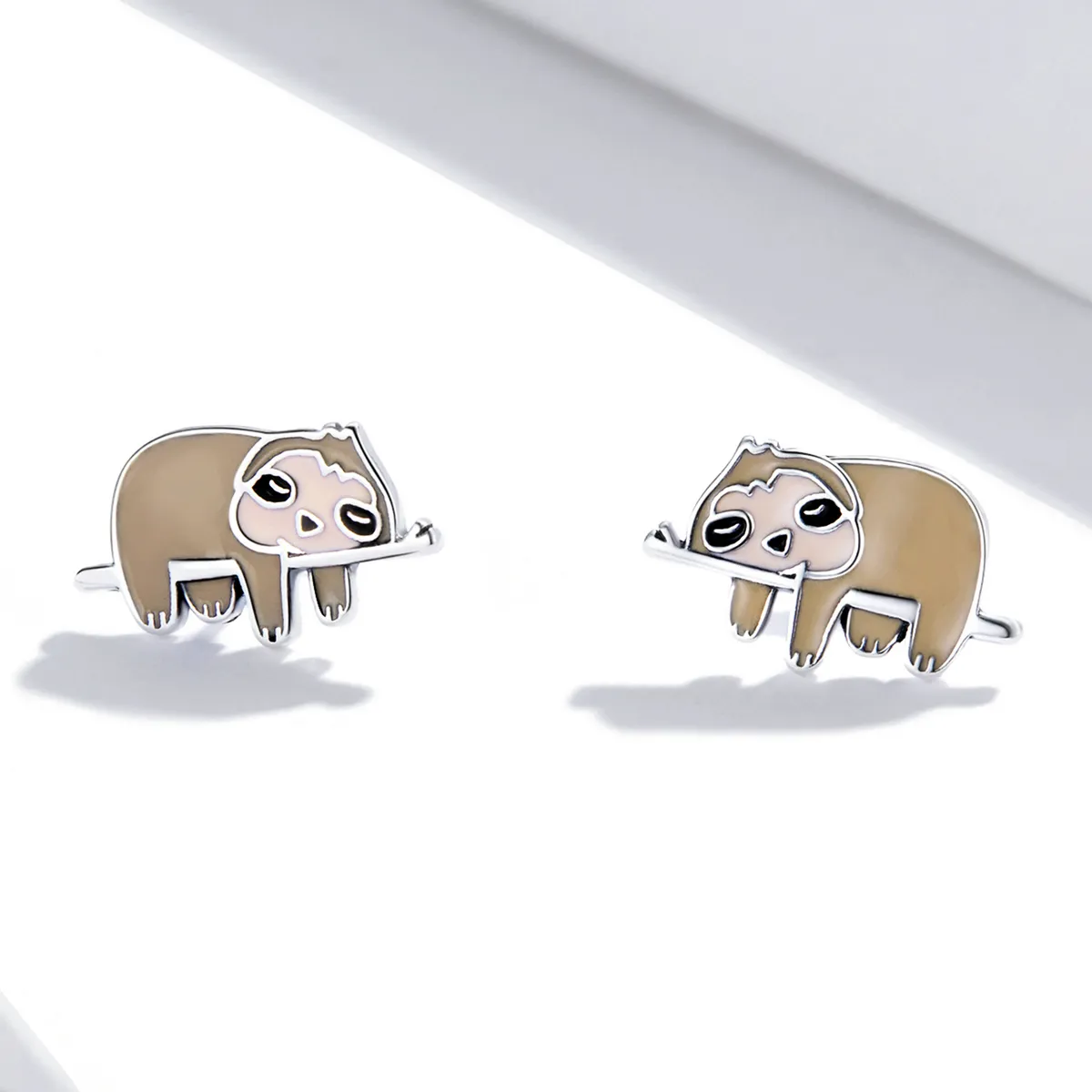 Pandora Style Cute Sloth Stud Earrings - SCE1280