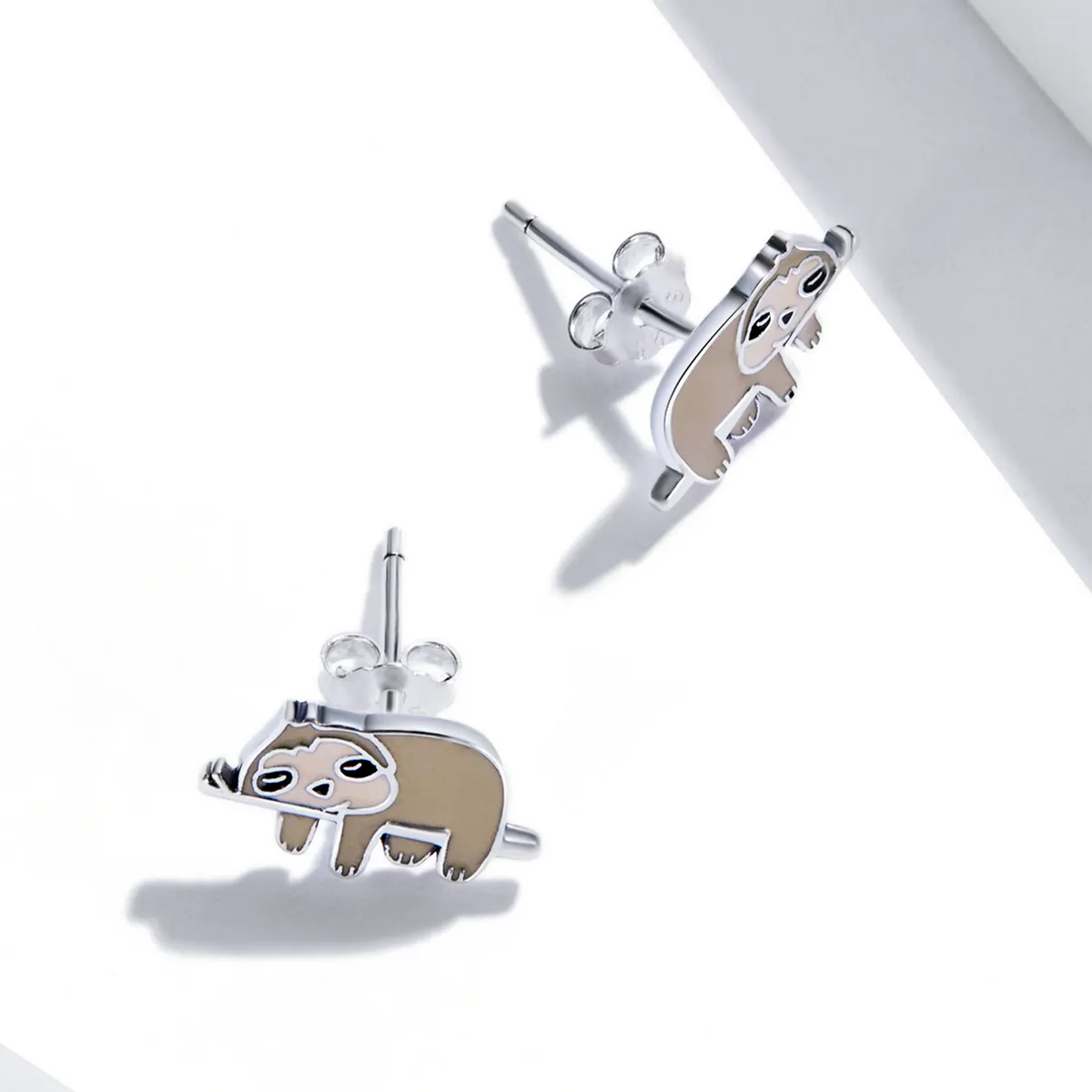 Pandora Style Cute Sloth Stud Earrings - SCE1280