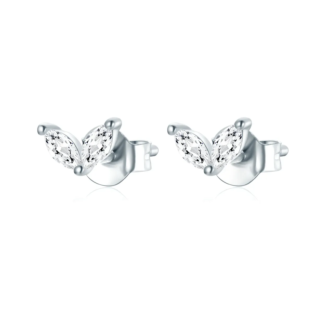 pandora style delicate butterfly stud earrings sce1240a