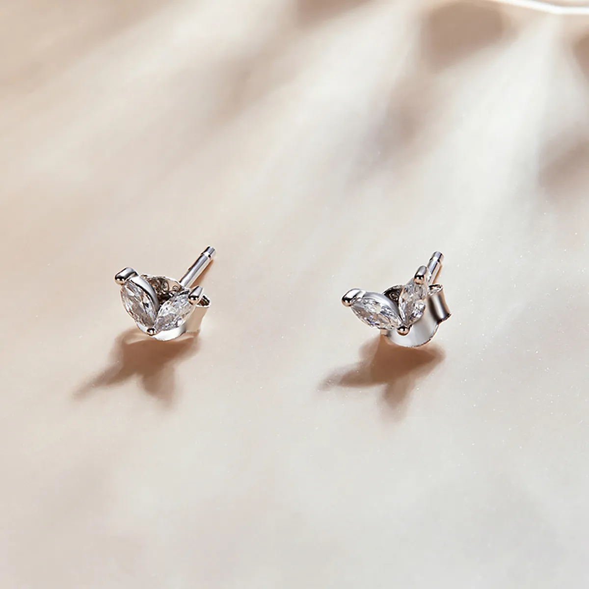 Pandora Style Delicate Butterfly Stud Earrings - SCE1240-A