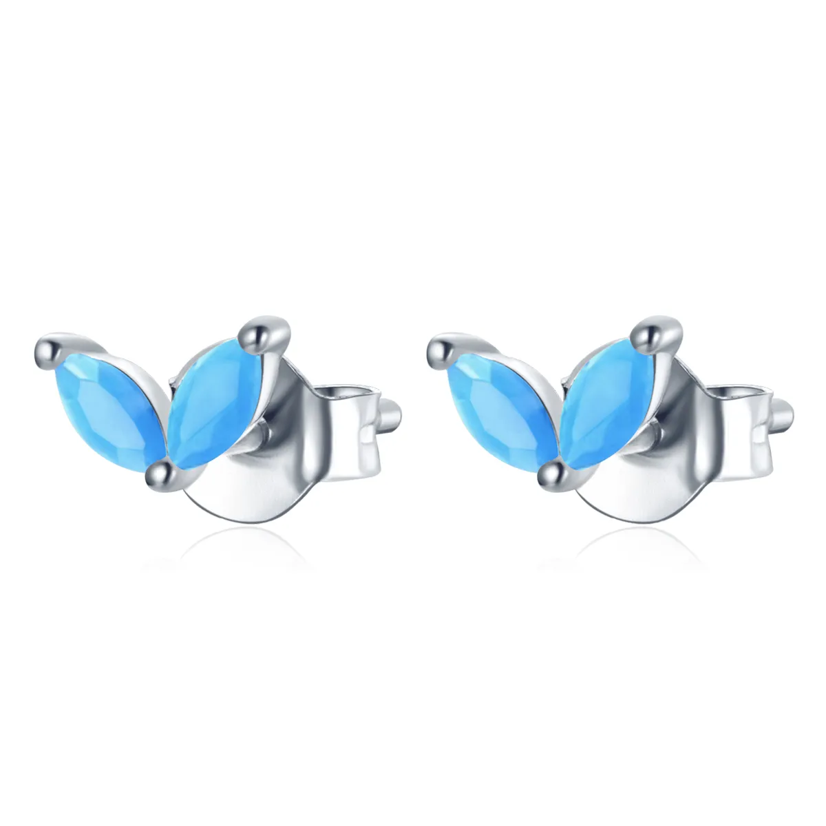 pandora style delicate butterfly stud earrings sce1240bu