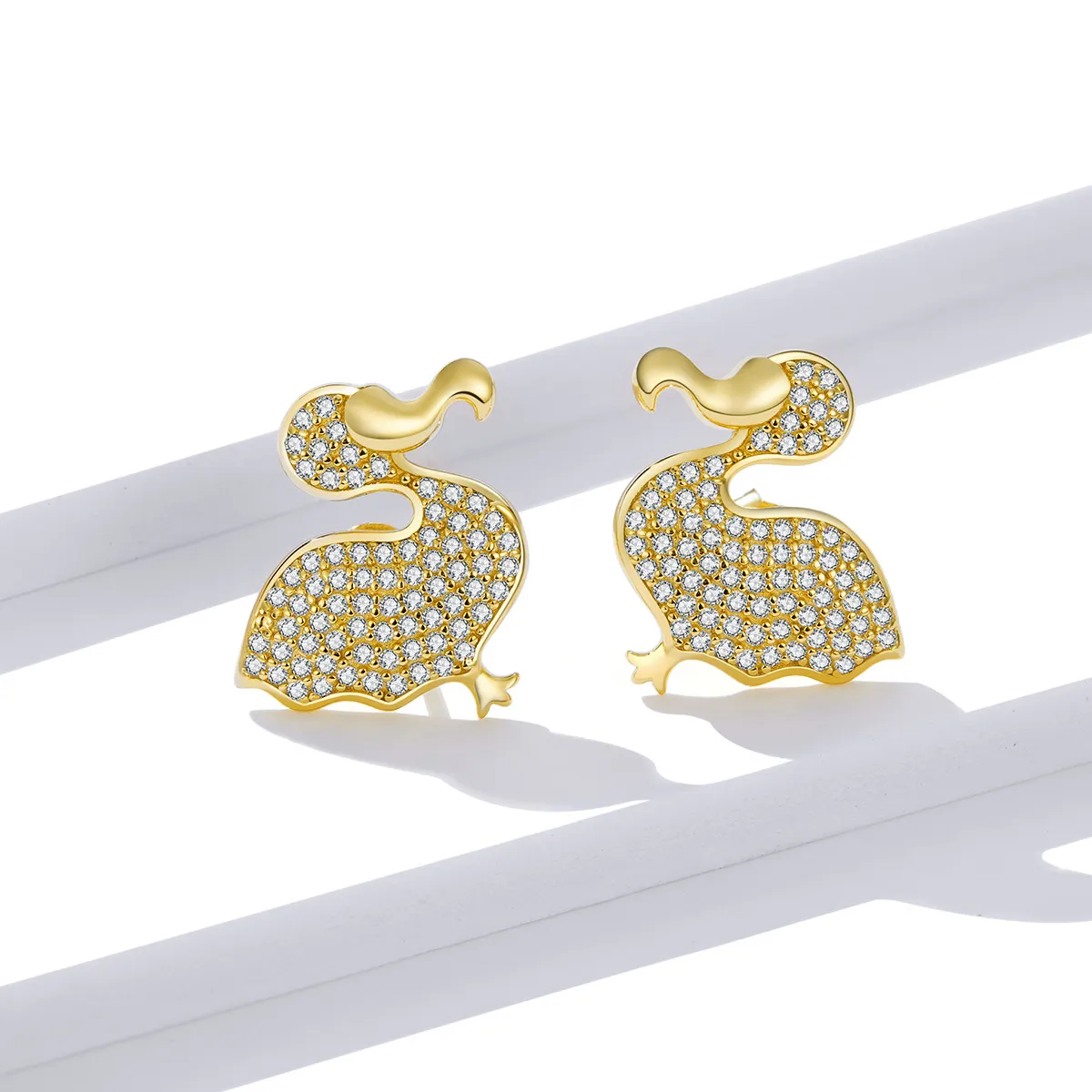 Pandora Style Dodo Bird Stud Earrings - BSE370