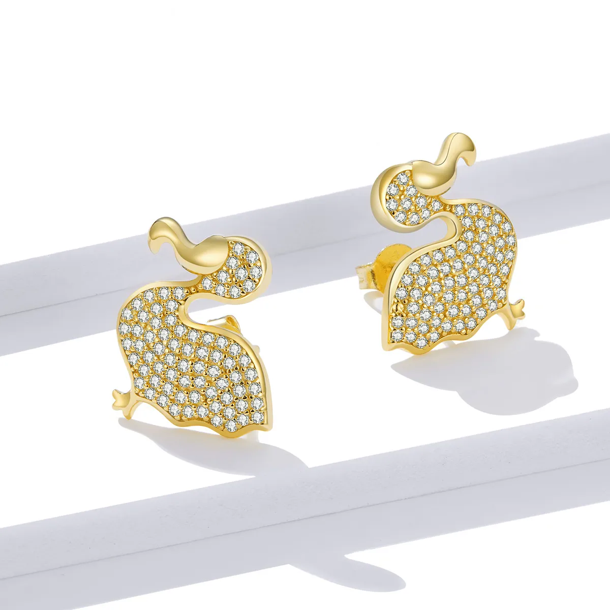 Pandora Style Dodo Bird Stud Earrings - BSE370