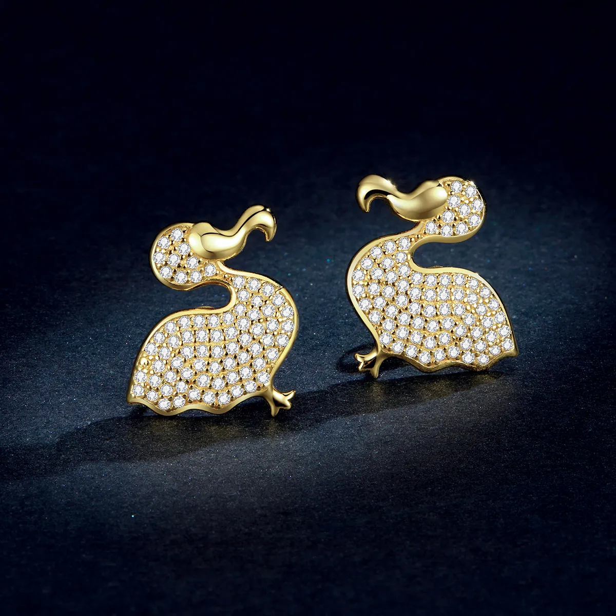 Pandora Style Dodo Bird Stud Earrings - BSE370