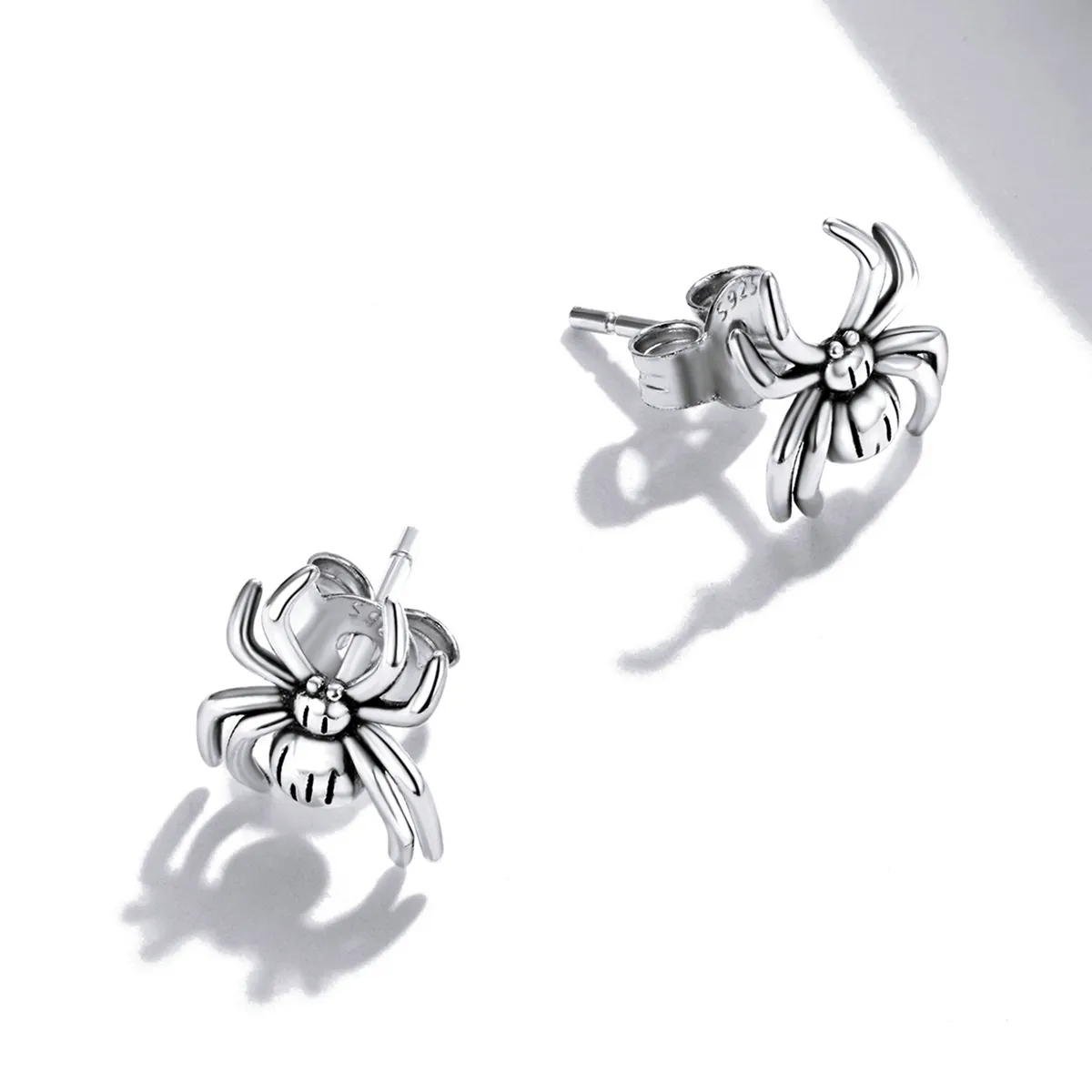 Pandora Style Eight-Legged Spider Stud Earrings - SCE1290