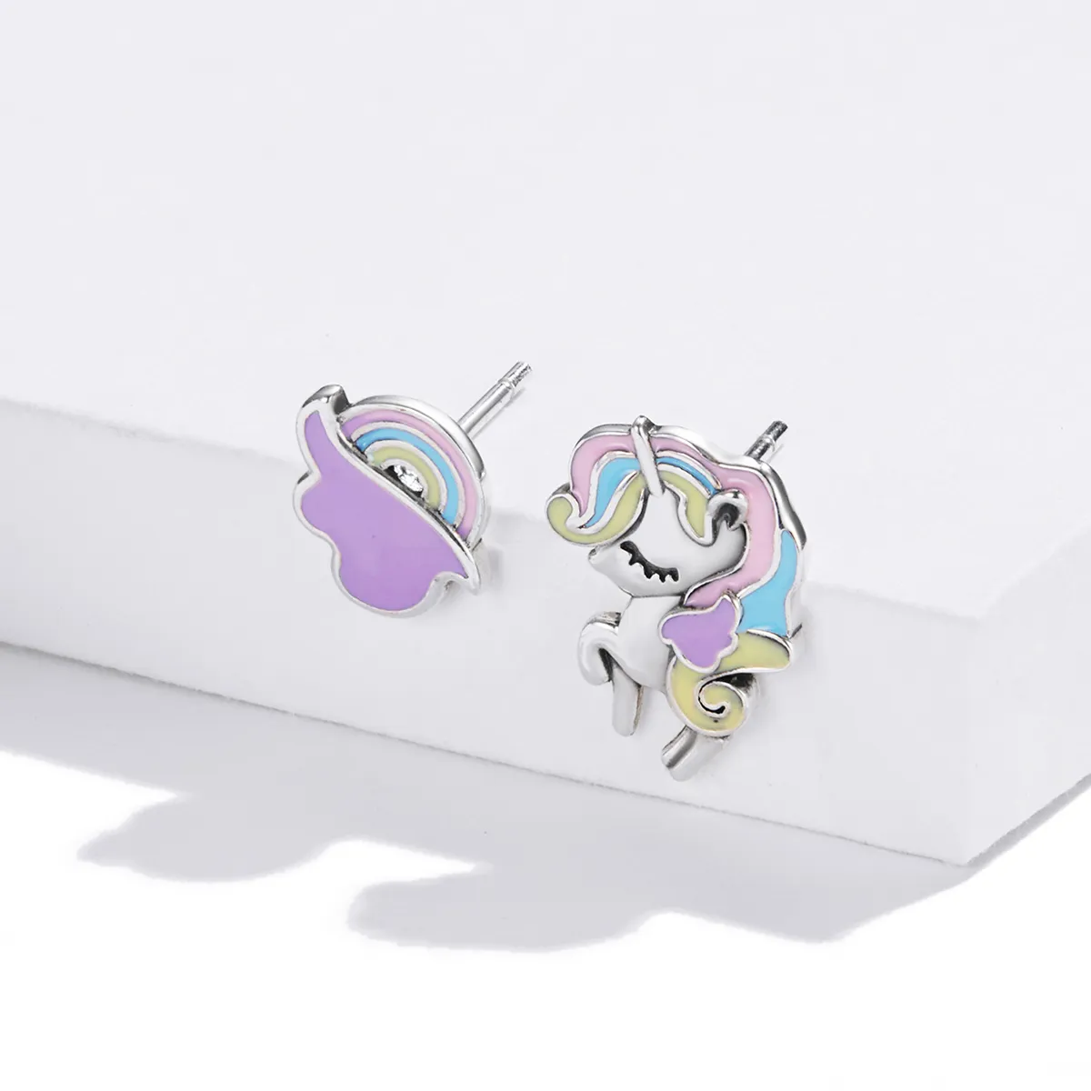 Pandora Style Fantasy Pony Stud Earrings - SCE1266