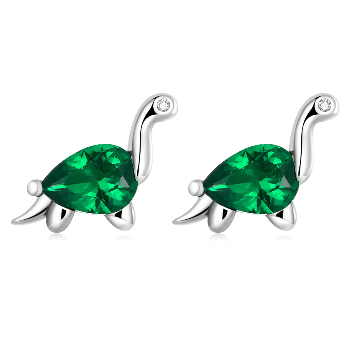 pandora style fun dinosaur stud earrings sce1379