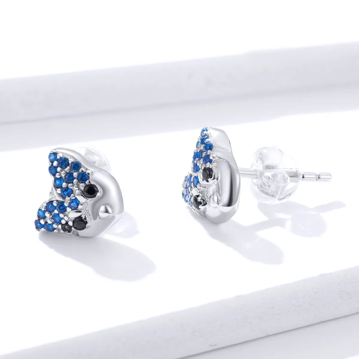 Pandora Style Husky Stud Earrings - BSE356