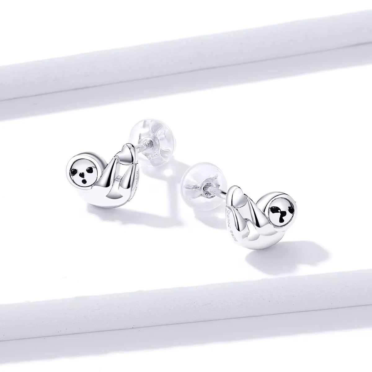 Pandora Style Little Sloth Stud Earrings - BSE303