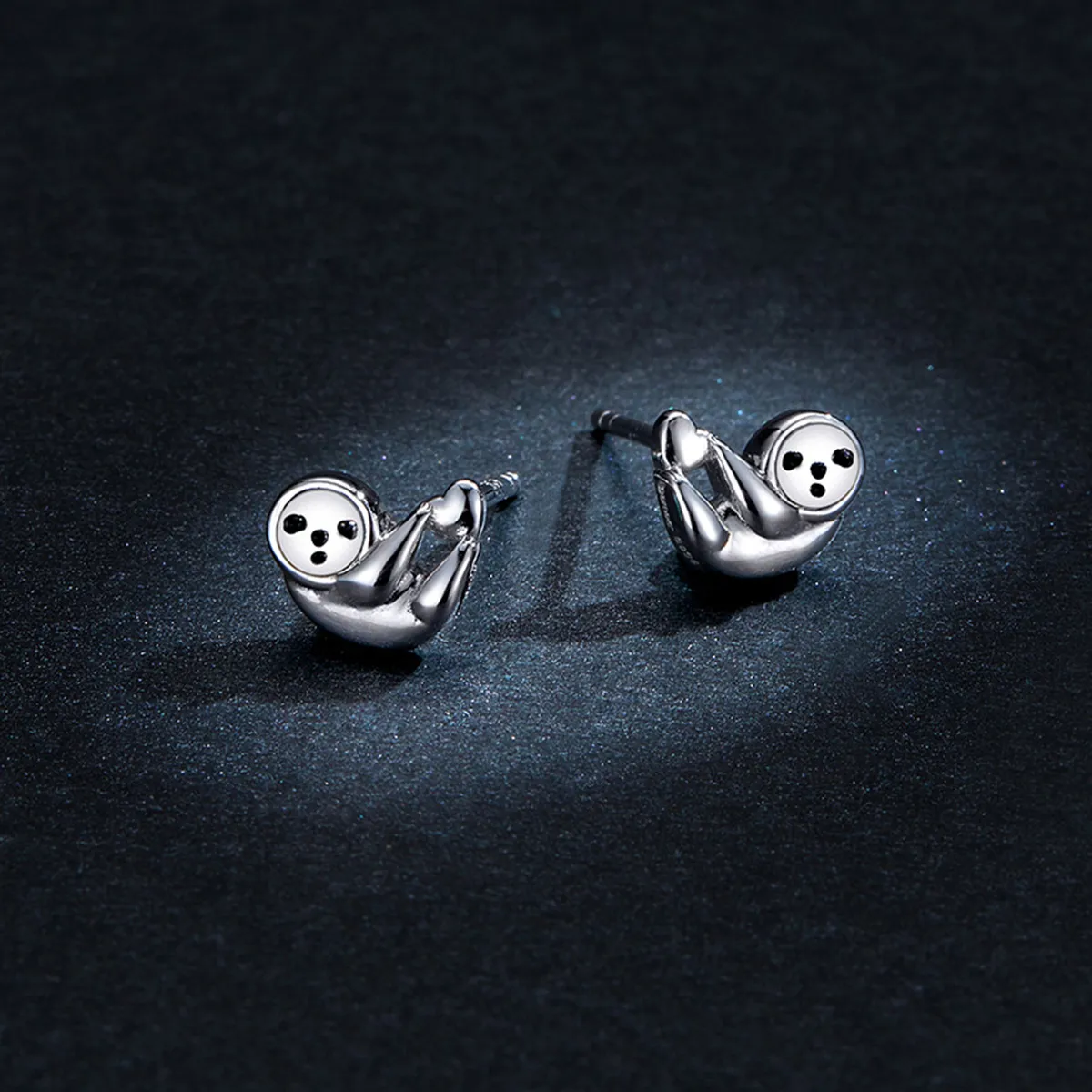 Pandora Style Little Sloth Stud Earrings - BSE303