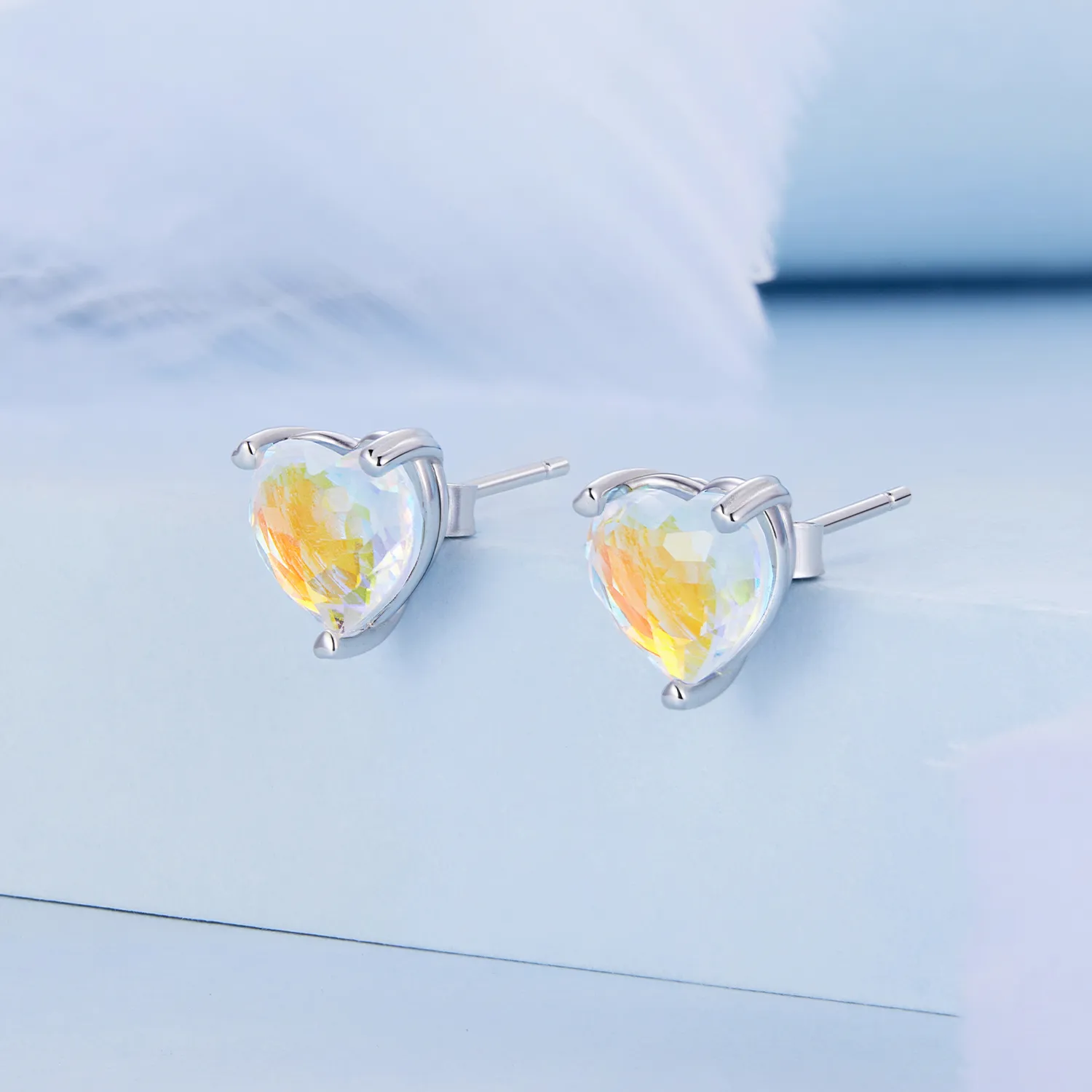 Pandora Style Love Symphony Glass Stud Earrings - BSE713