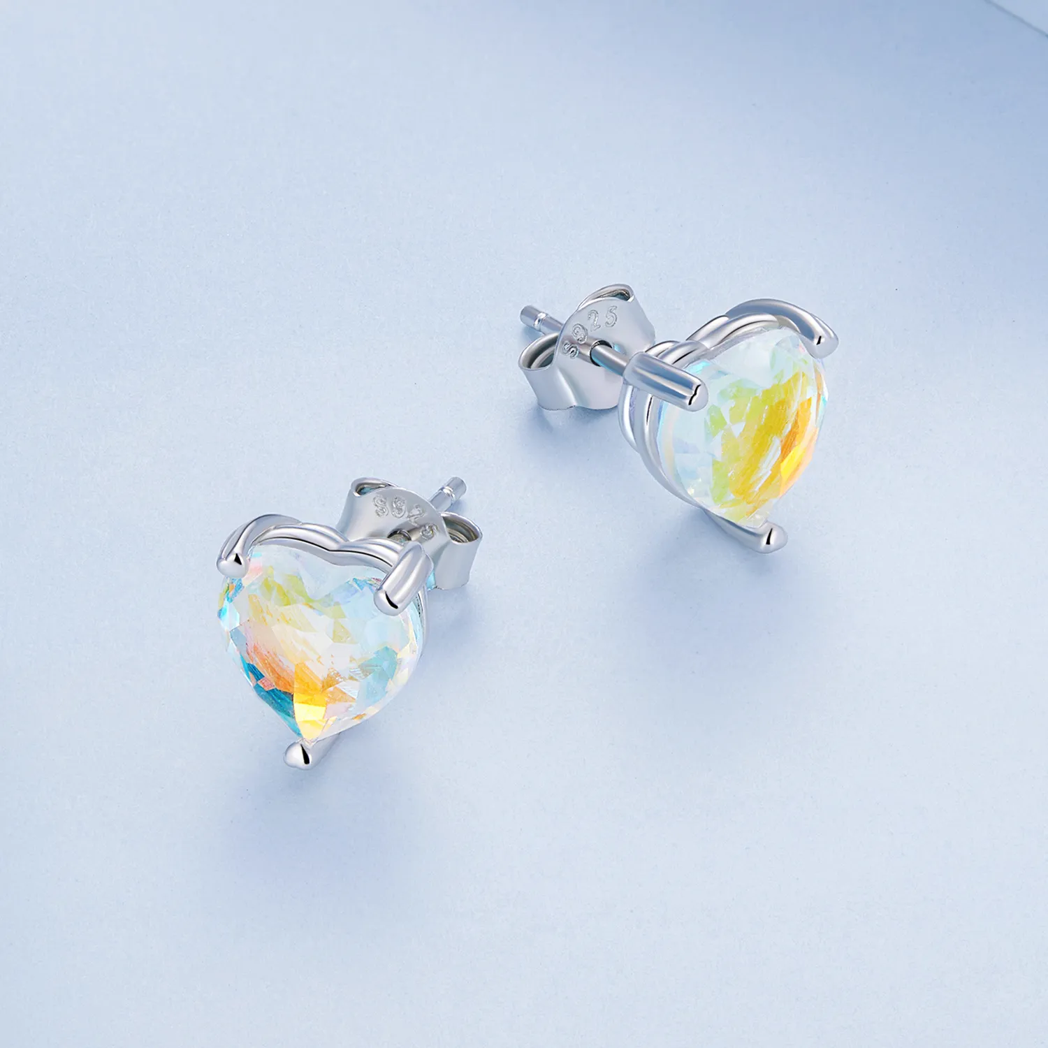 Pandora Style Love Symphony Glass Stud Earrings - BSE713