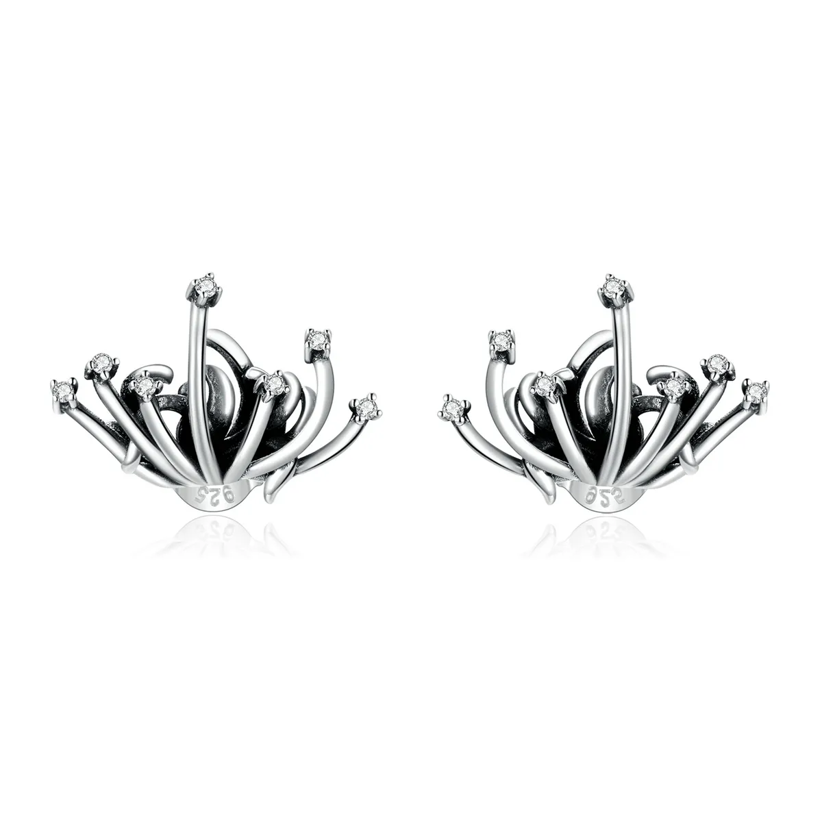 Pandora Style Lycoris radiata Stud Earrings - SCE940