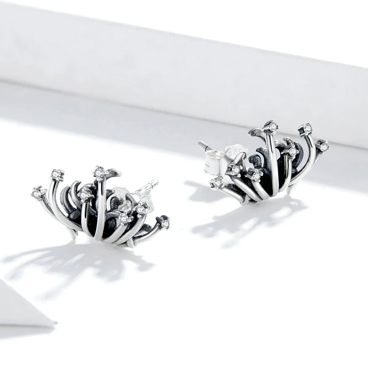 Pandora Style Lycoris radiata Stud Earrings - SCE940