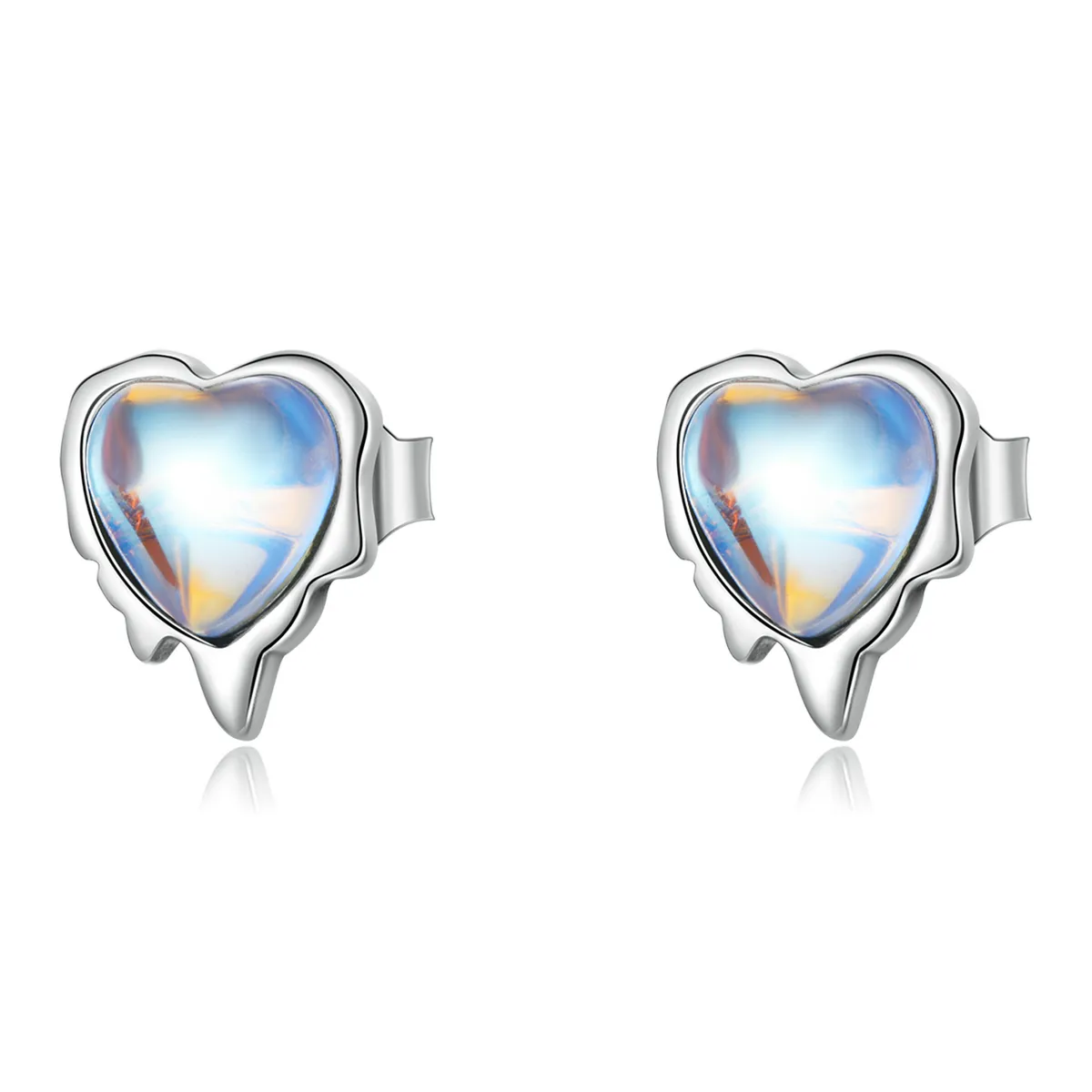 pandora style melting love stud earrings sce1306