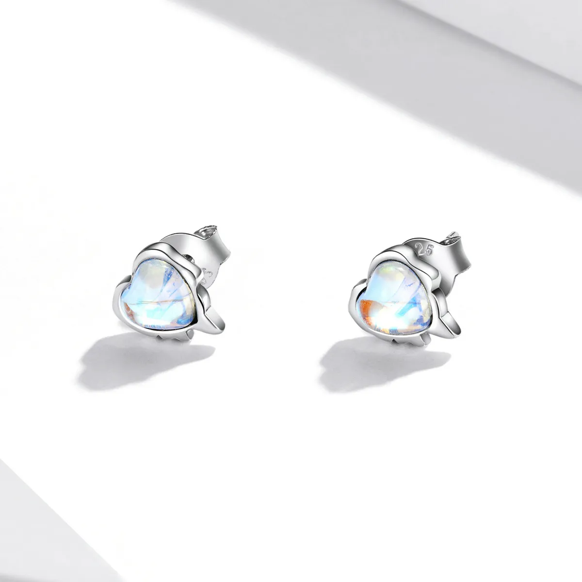 Pandora Style Melting Love Stud Earrings - SCE1306