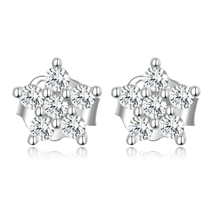 pandora style mini flower stud earrings bse598a