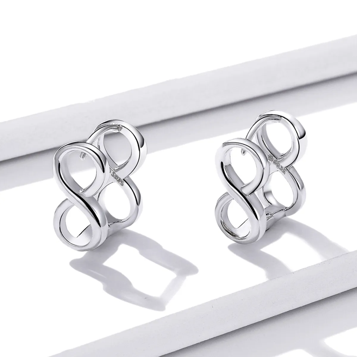 Pandora Style Minimalism - Infinity Stud Earrings - BSE503