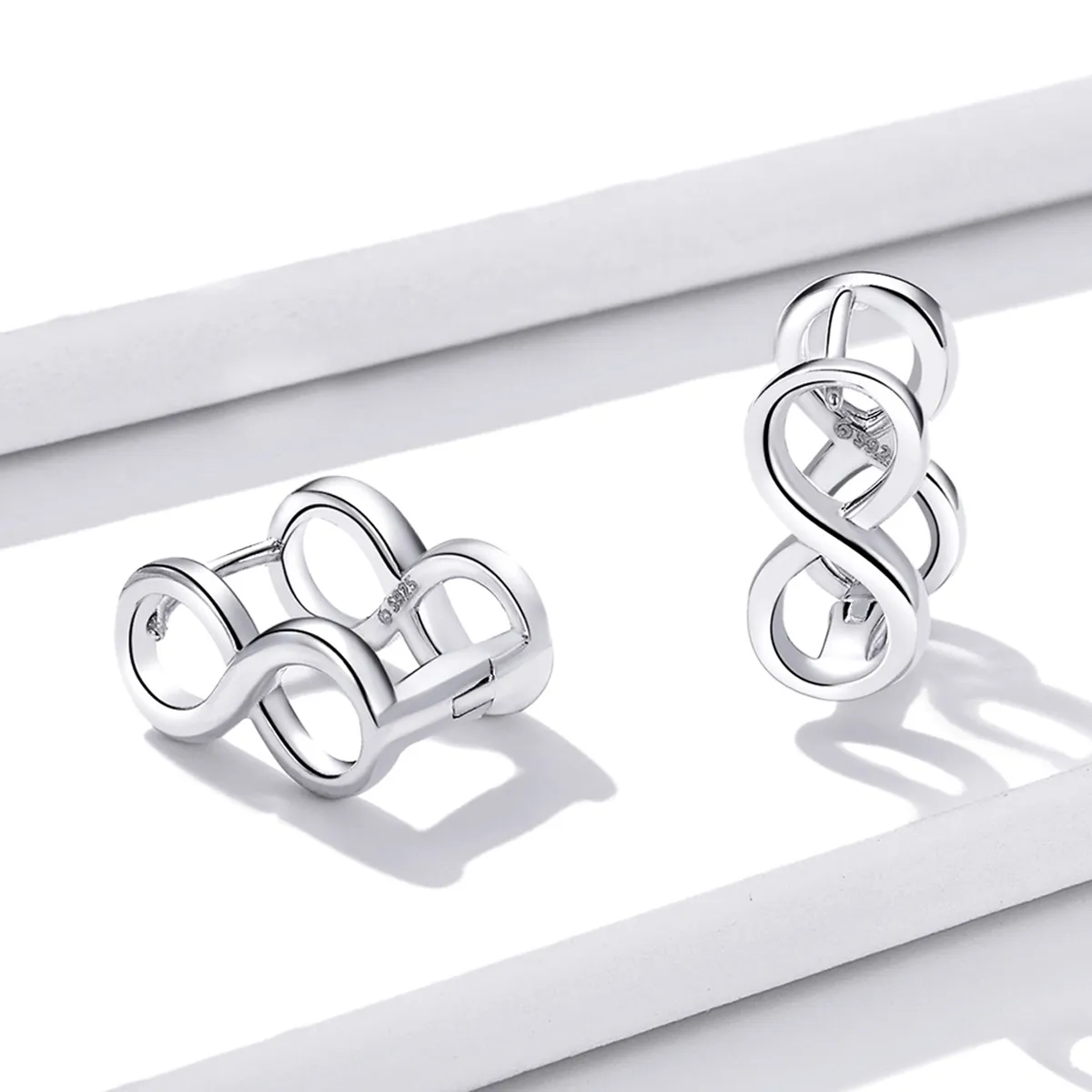 Pandora Style Minimalism - Infinity Stud Earrings - BSE503