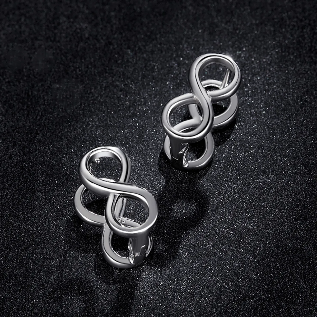 Pandora Style Minimalism - Infinity Stud Earrings - BSE503