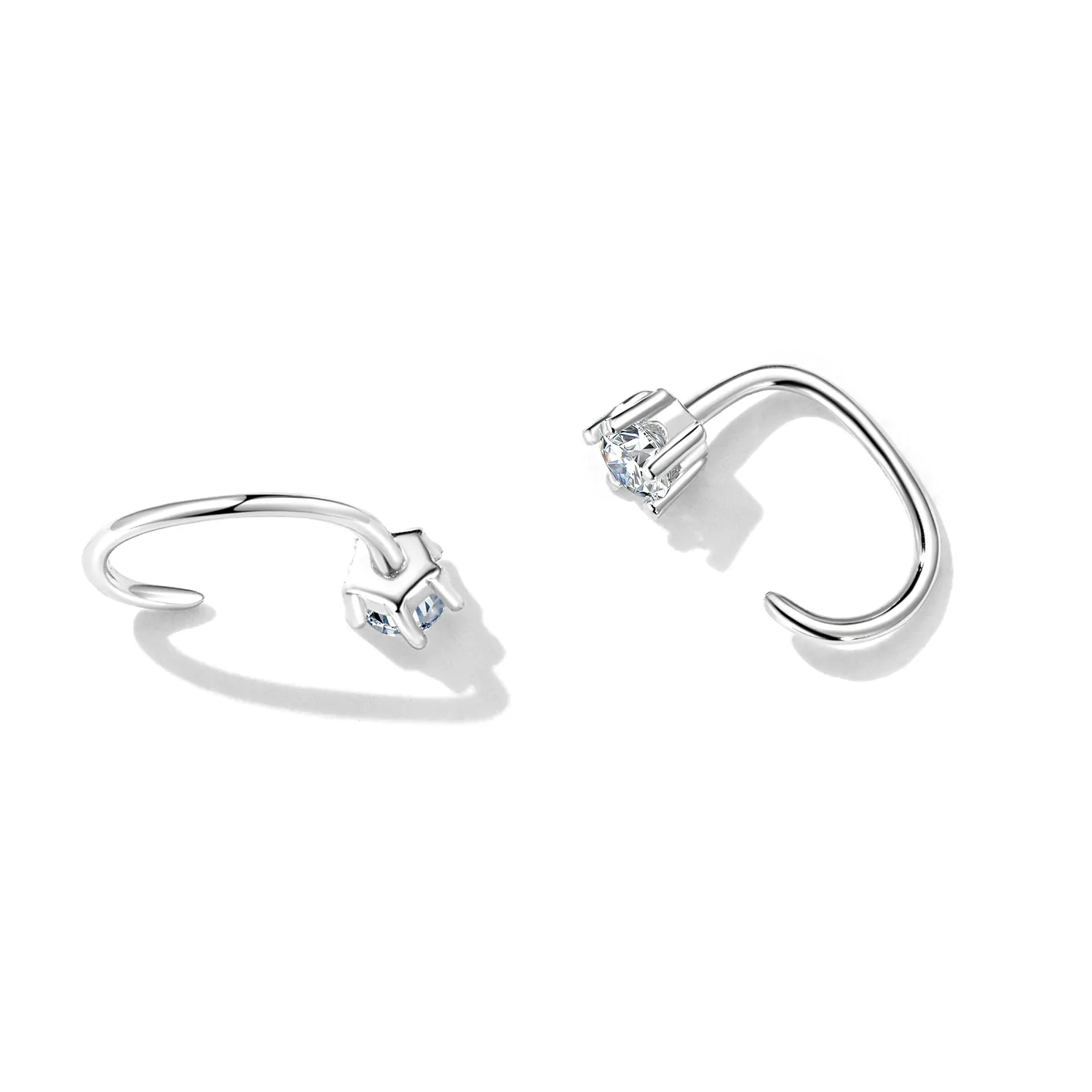 Pandora Style Simple and Shining Stud Earrings - SCE1422