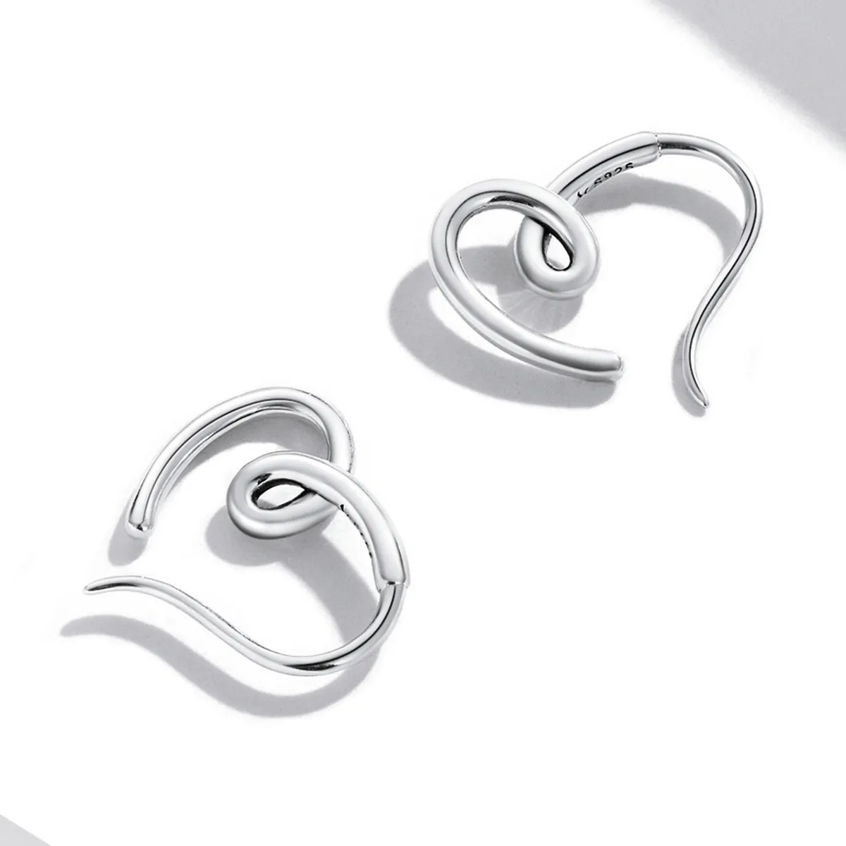 Pandora Style Simple Love Stud Earrings - SCE1333