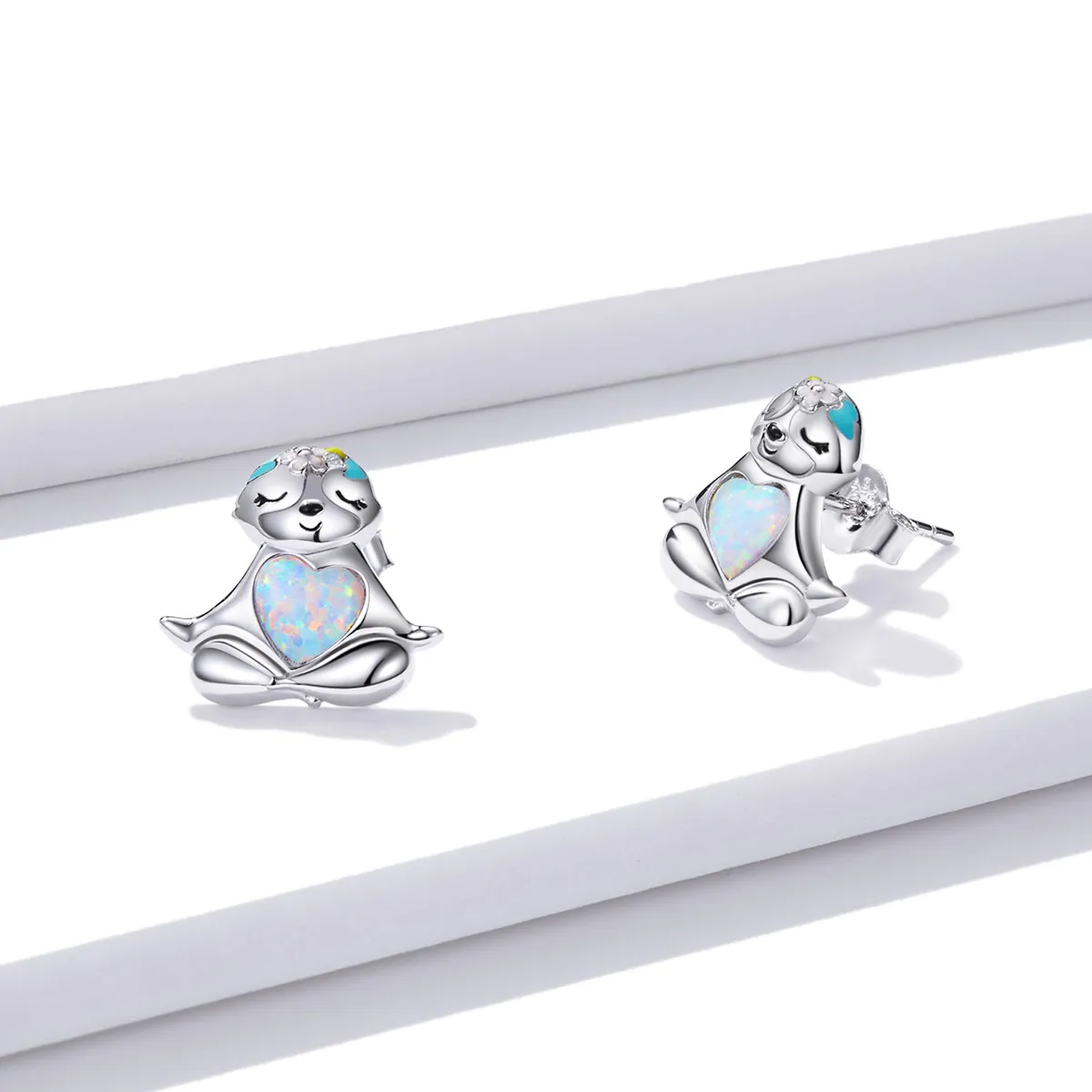 Pandora Style Sloth Stud Earrings - BSE483