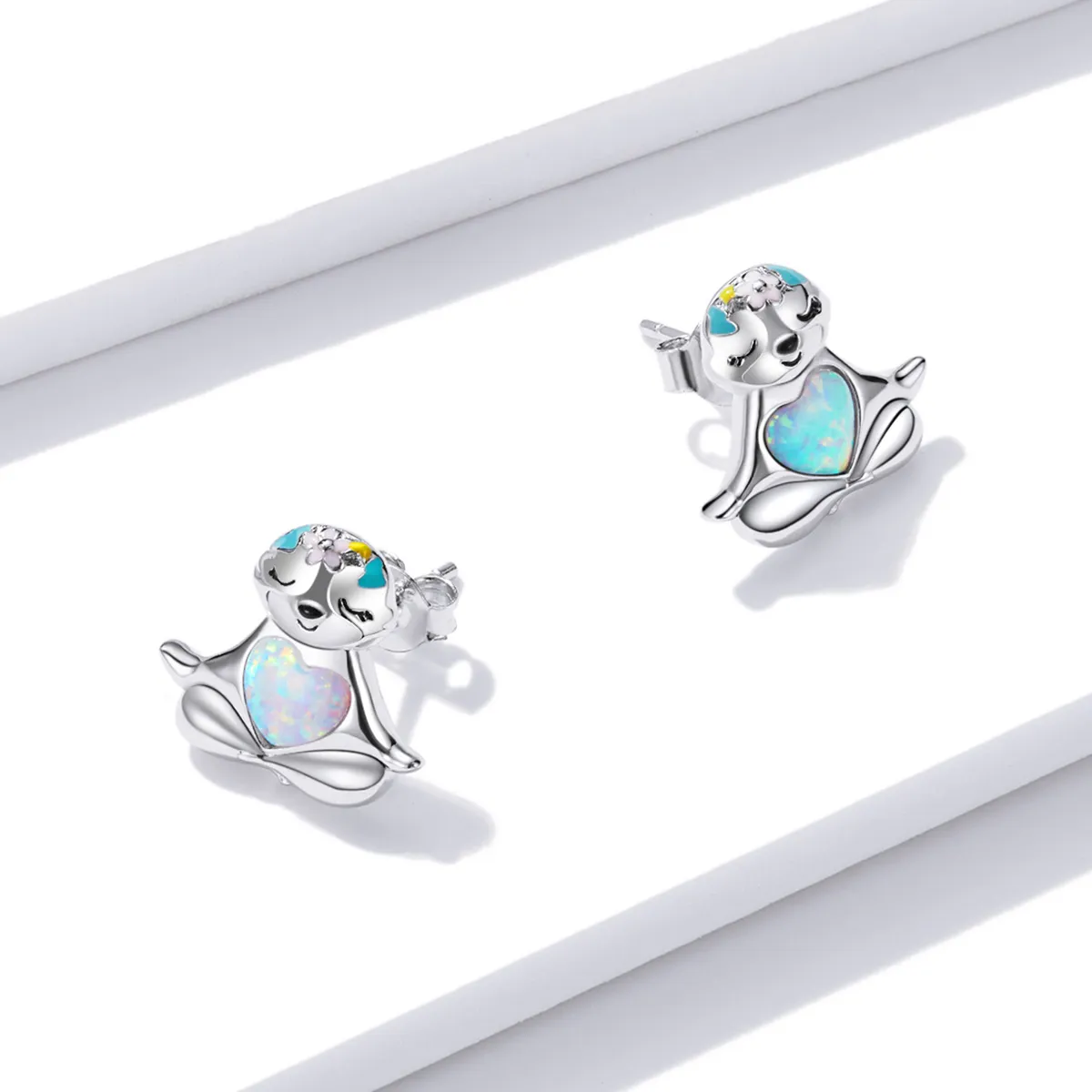 Pandora Style Sloth Stud Earrings - BSE483