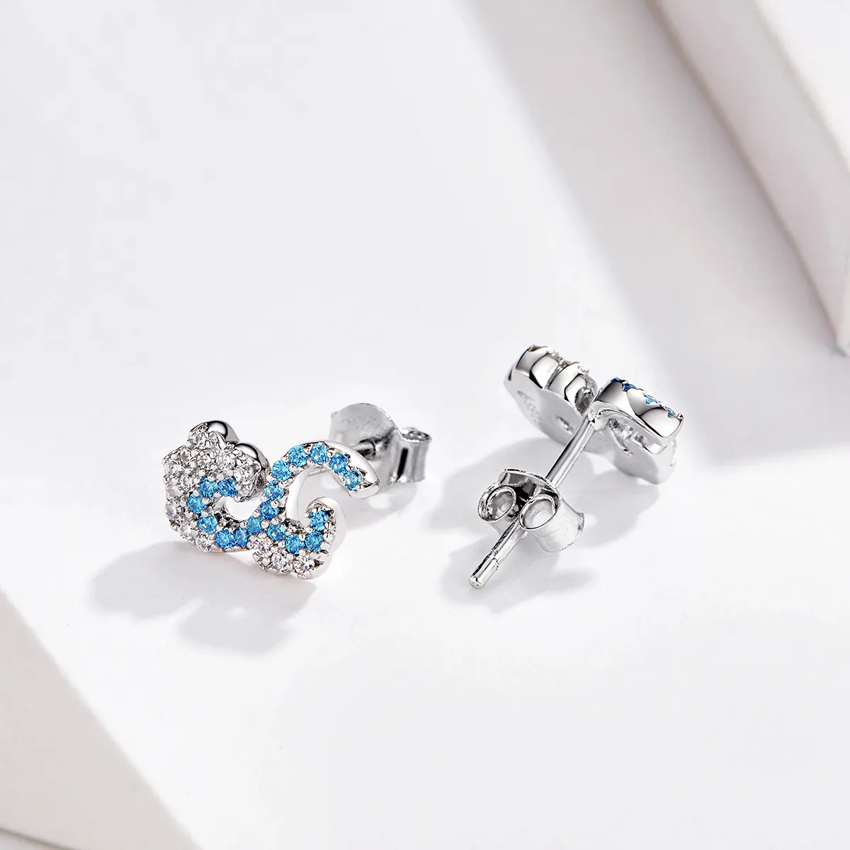 Pandora Style Summer Spray Stud Earrings - BSE121