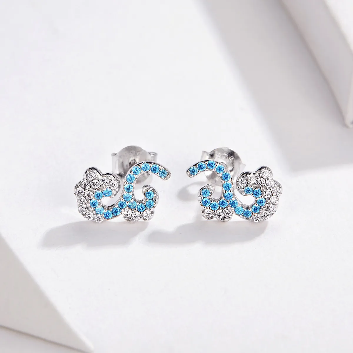 Pandora Style Summer Spray Stud Earrings - BSE121