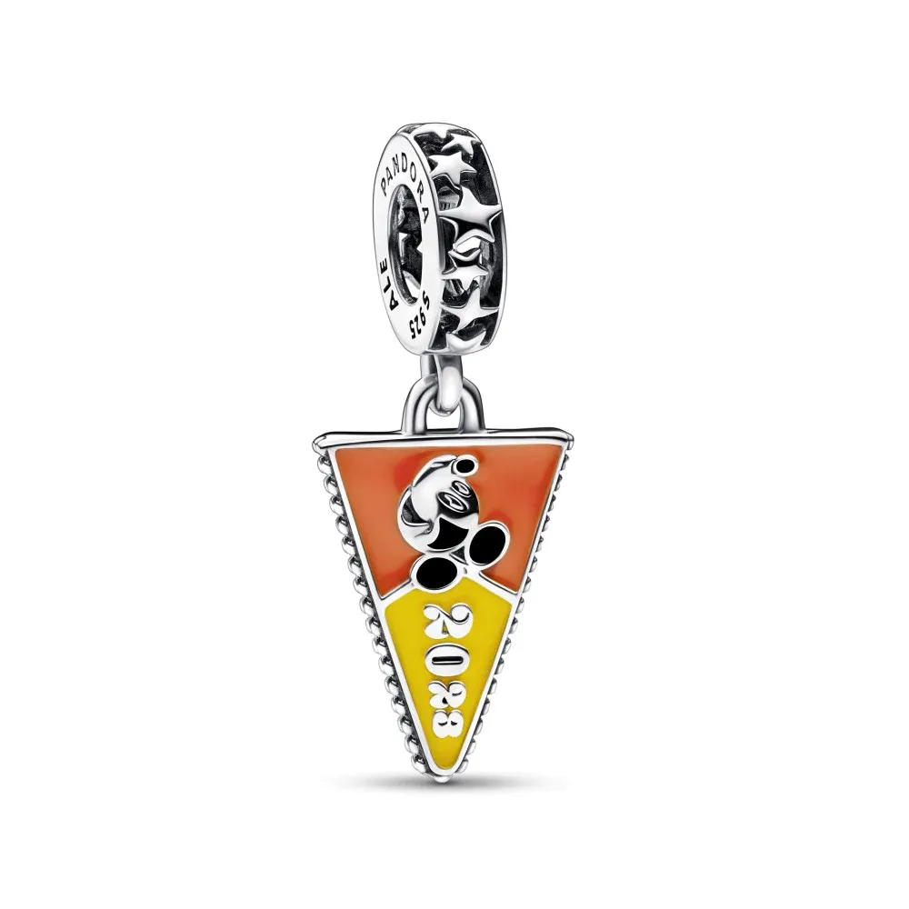 disney parks pandora 2023 mickey mouse pennant ice cream bar dangle charm nib pd3883