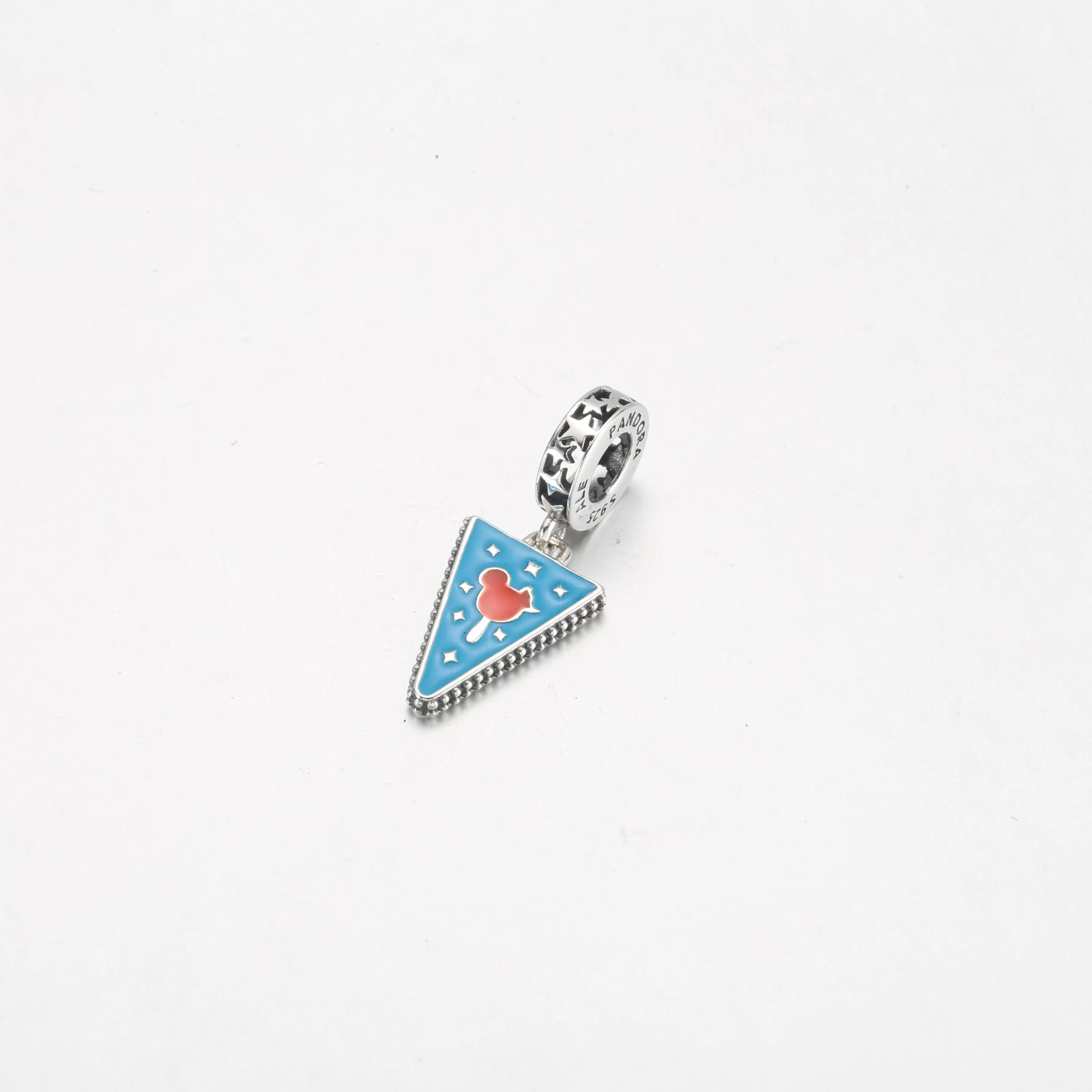 Disney Parks Pandora 2023 Mickey Mouse Pennant Ice Cream Bar Dangle Charm NIB - P-D-3883