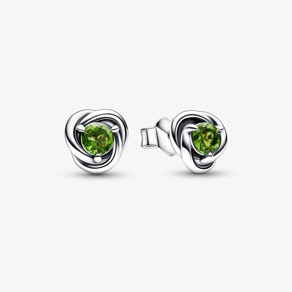 PANDORA August Birthstone Eternity Circle Stud Earrings - 292334C03