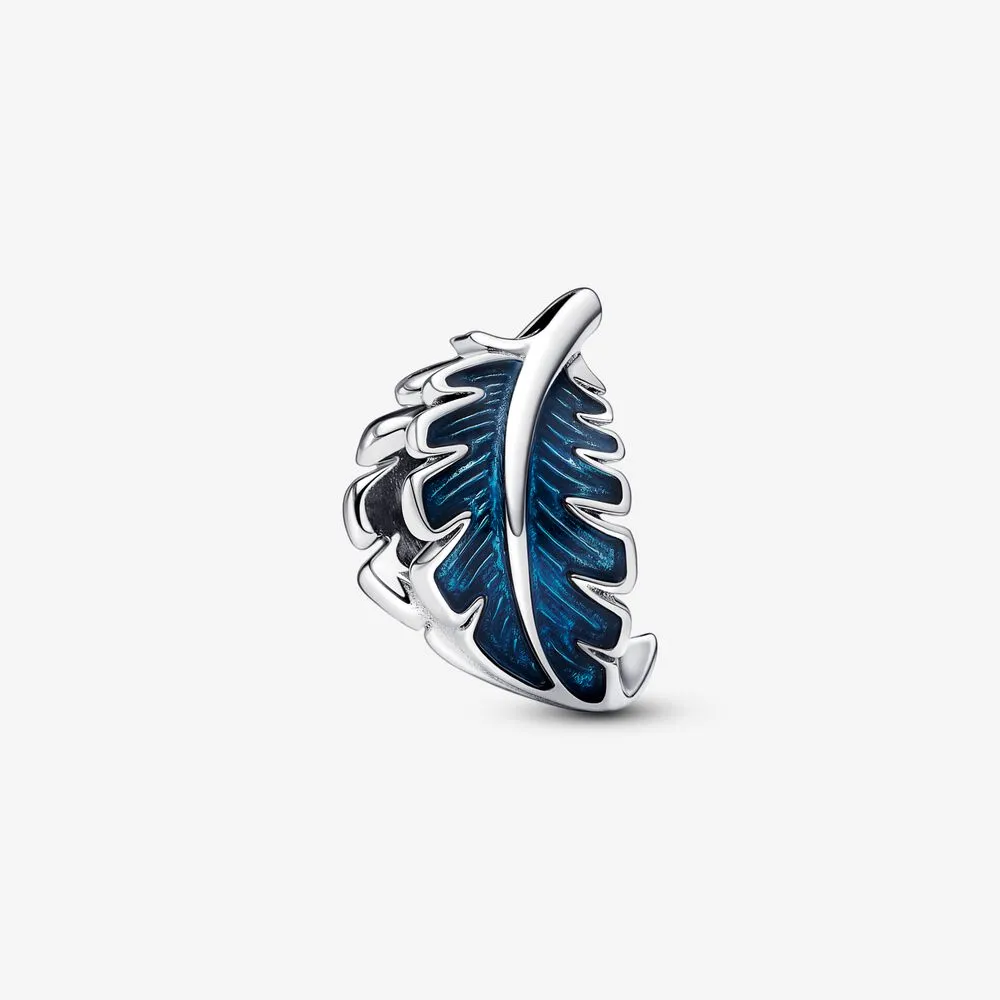 PANDORA Blue Curved Feather Charm - 792576C01