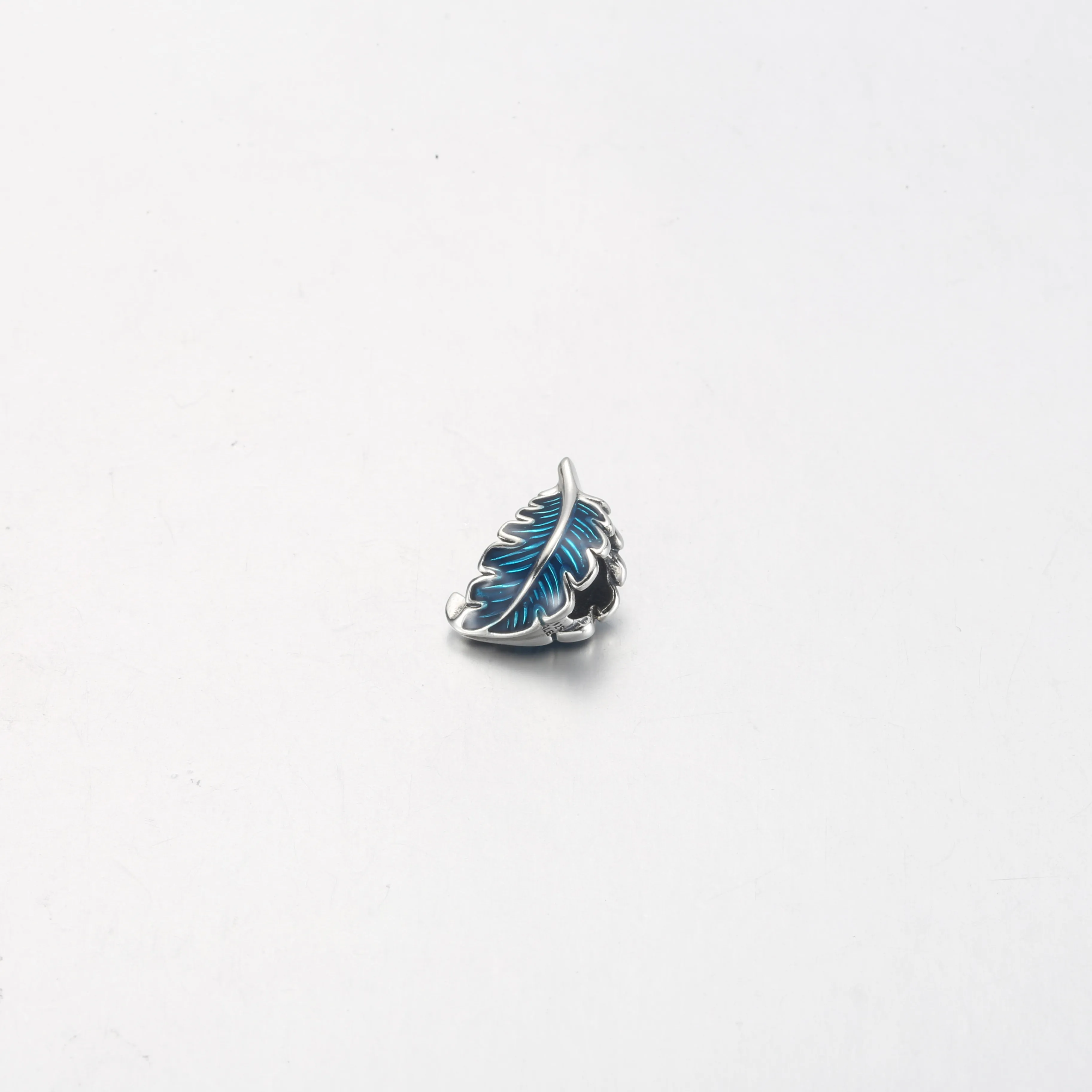 PANDORA Blue Curved Feather Charm - 792576C01