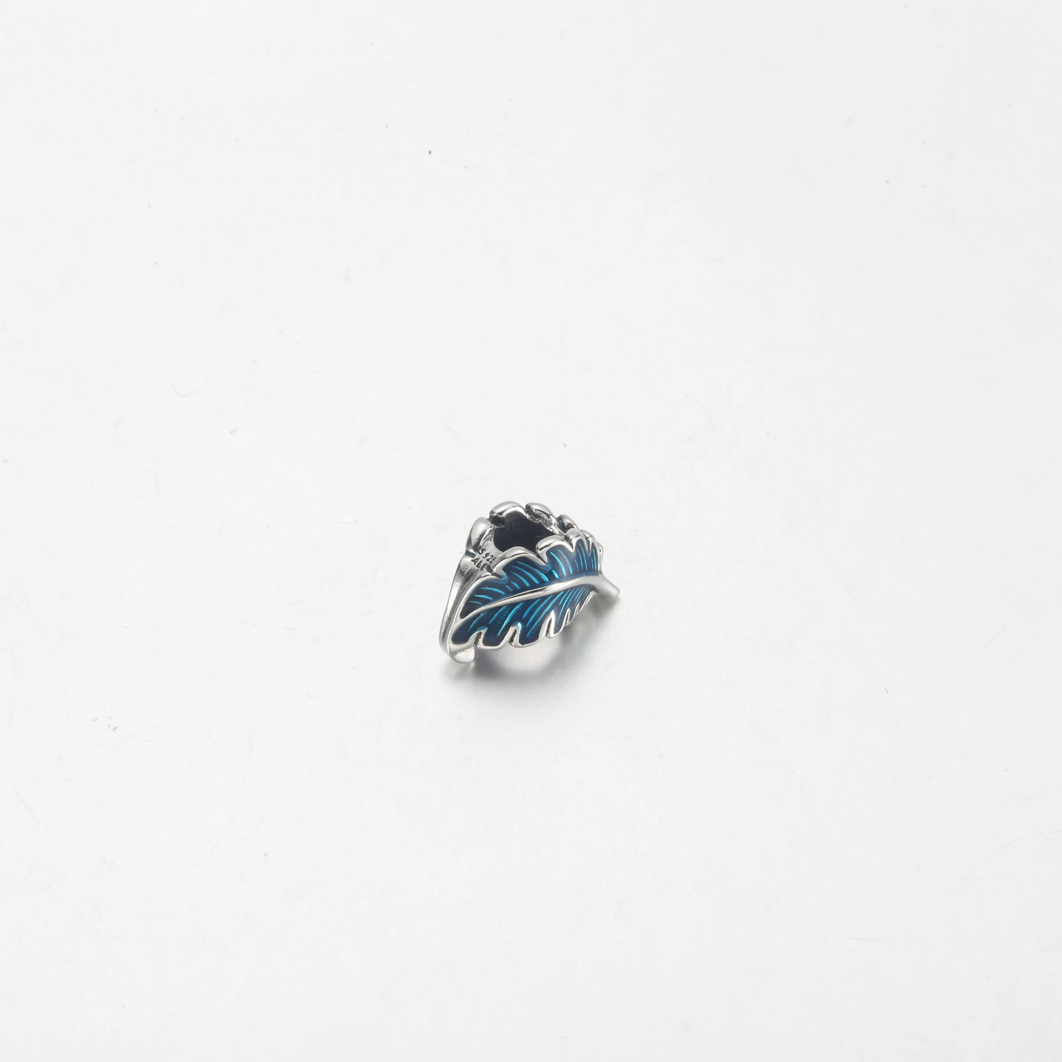 PANDORA Blue Curved Feather Charm - 792576C01