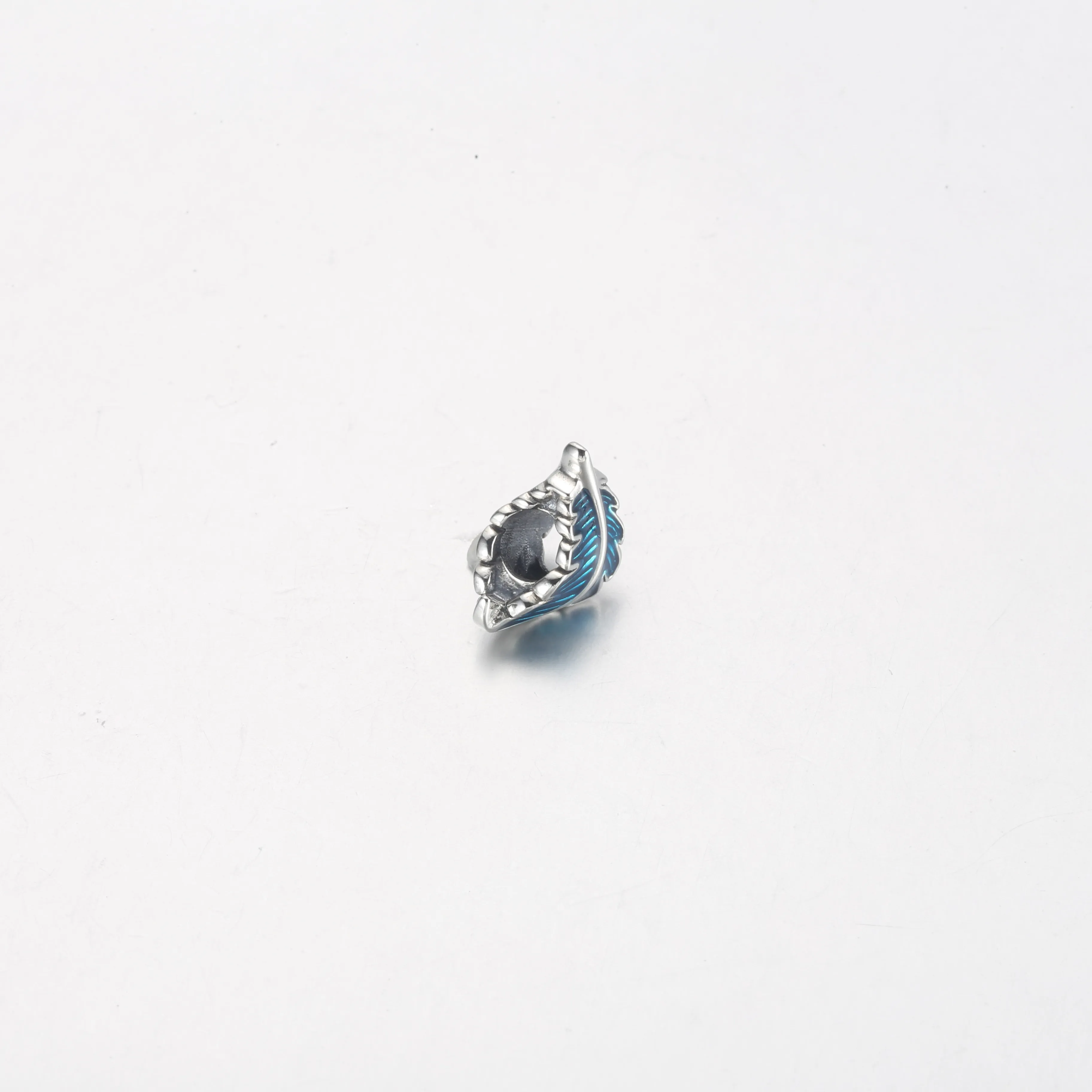 PANDORA Blue Curved Feather Charm - 792576C01