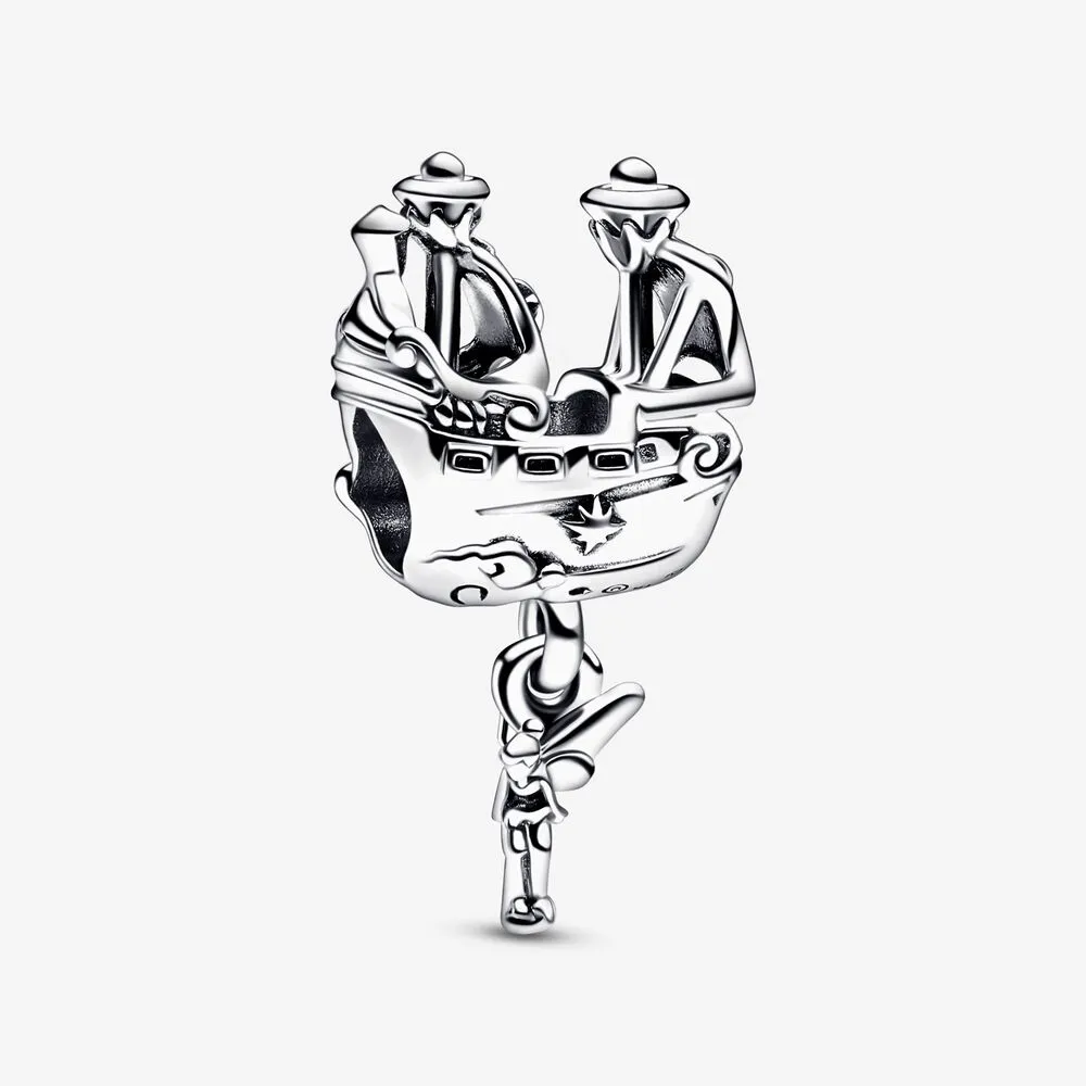 PANDORA Disney Tinker Bell & Captain Hook's Pirate Ship Charm - 792521C00