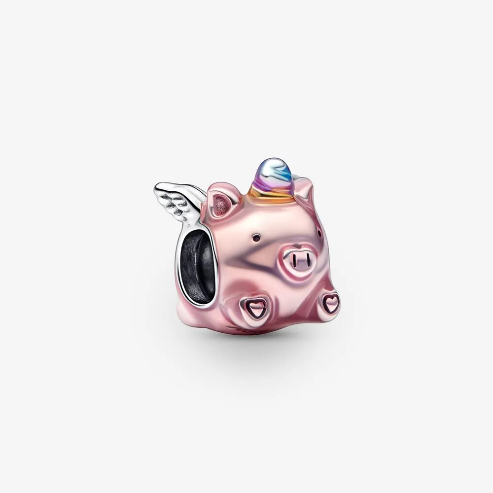 pandora flying unicorn pig charm 792573c01