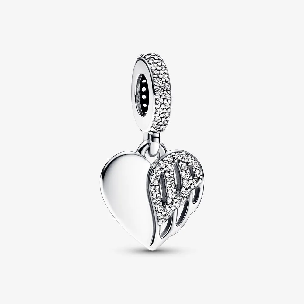 pandora heart and angel dangle 792646c01