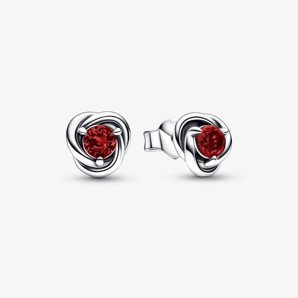 pandora january red eternity circle stud earrings 292334c06