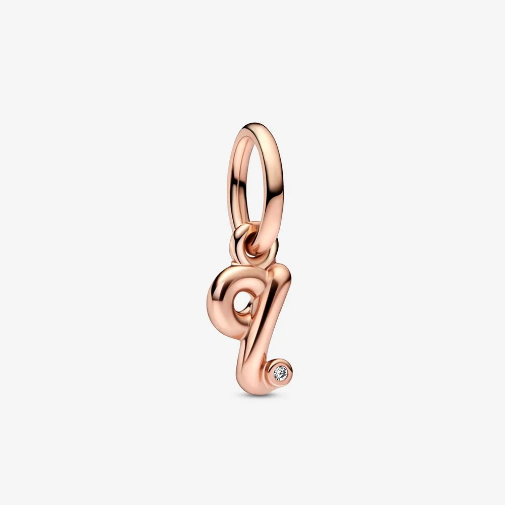 PANDORA Letter Q Script Alphabet Dangle Charm - 782476C01