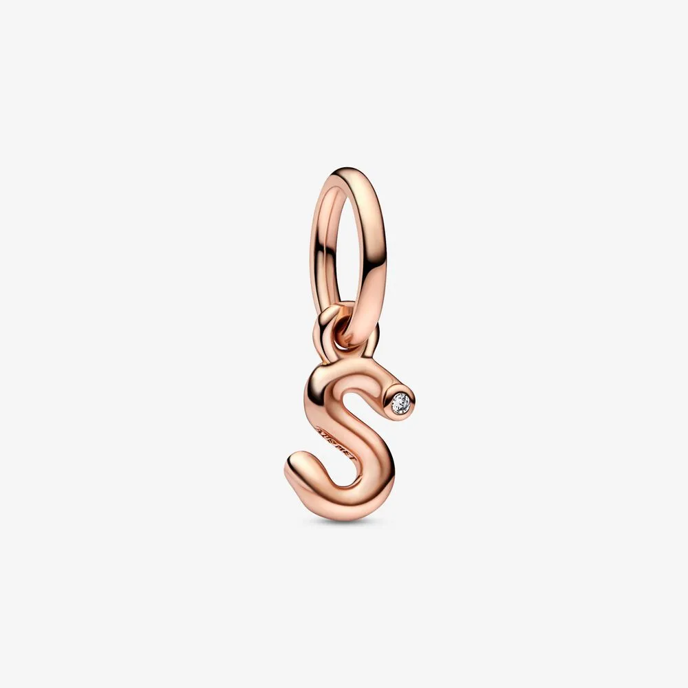 PANDORA Letter S Script Alphabet Dangle Charm - 782478C01