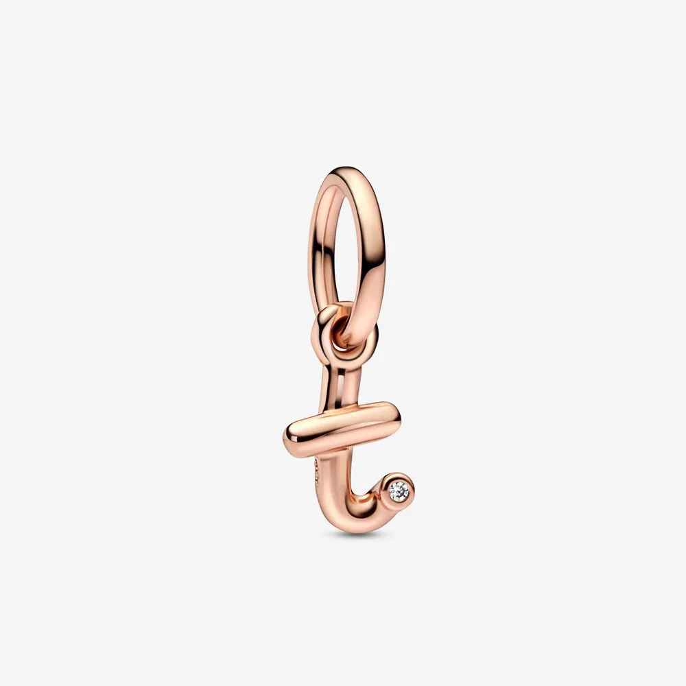 PANDORA Letter T Script Alphabet Dangle Charm - 782469C01