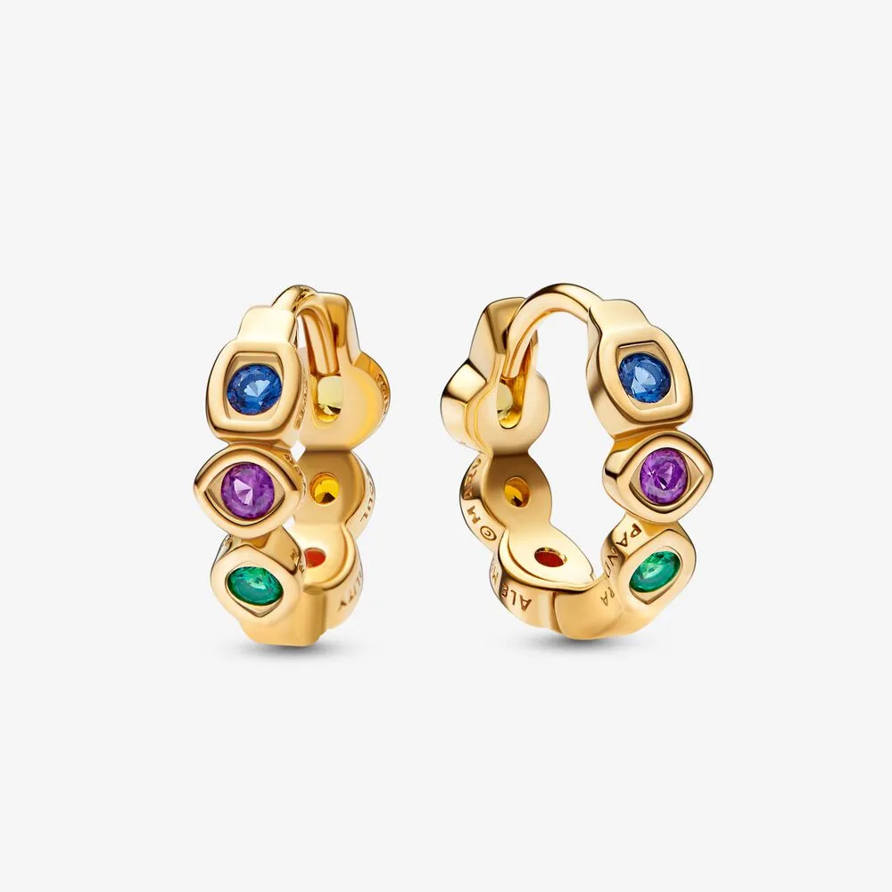 PANDORA Marvel The Avengers Infinity Stones Hoop Earrings - 262567C01