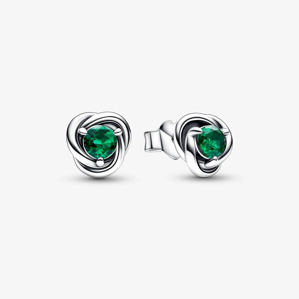 pandora may birthstone eternity circle stud earrings 292334c08