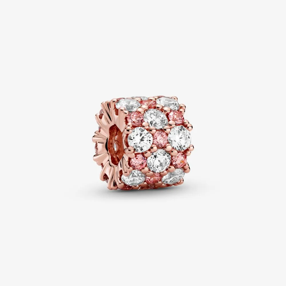 PANDORA Pink & Clear Sparkle Charm - 788487C01