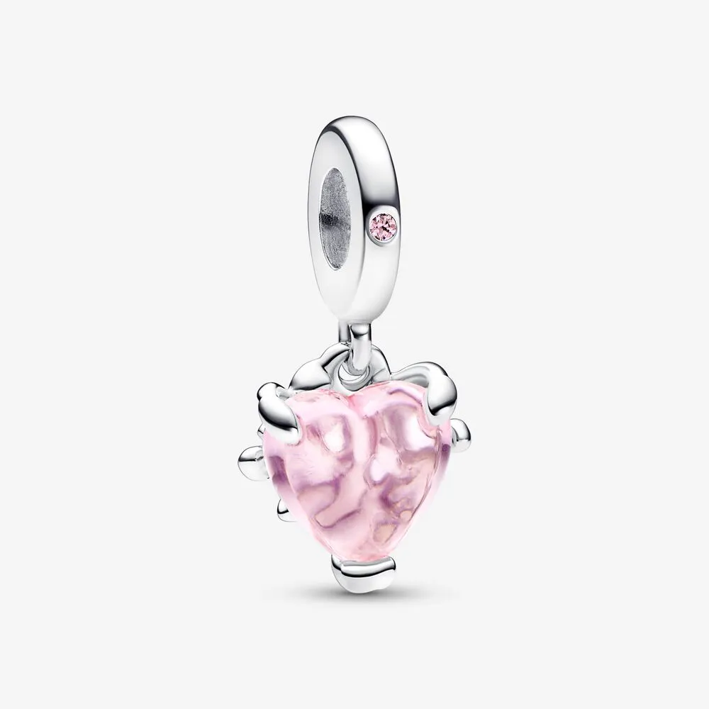 pandora pink family tree heart dangle charm 792654c01