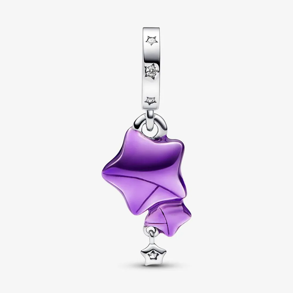 pandora purple lucky star pendant 792487c01